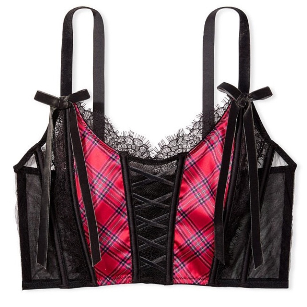 🔥Victoria’s Secret Dream Angels Unlined Lace-Up Bra Top🔥